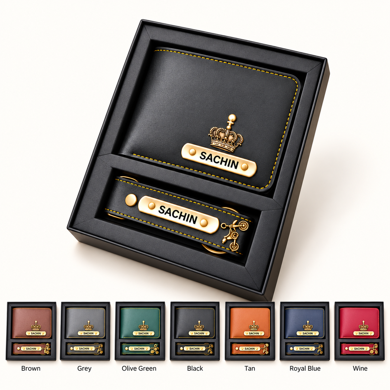 RC4 Men's Wallet & Keychain Set